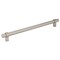 Jeffrey Alexander 224 mm Center-to-Center Satin Nickel Key Grande Cabinet Bar Pull 5224SN - alternate 1
